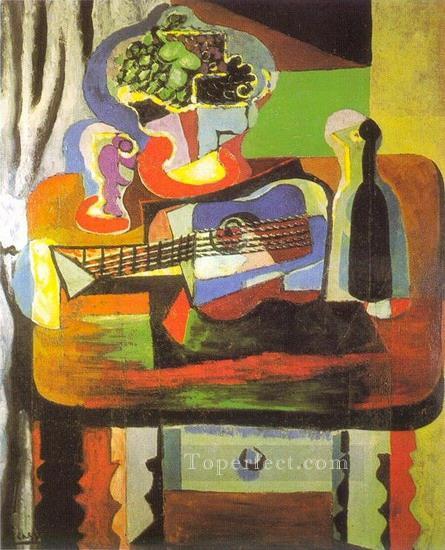 Ramo de cristal botella guitarra 1919 Pablo Picasso Pintura al óleo